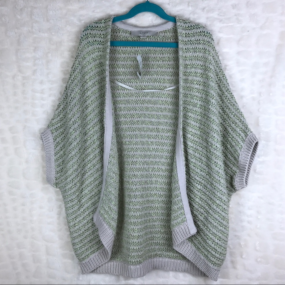 Ann Taylor LOFT Chunky Knit Open Front Top S NWT